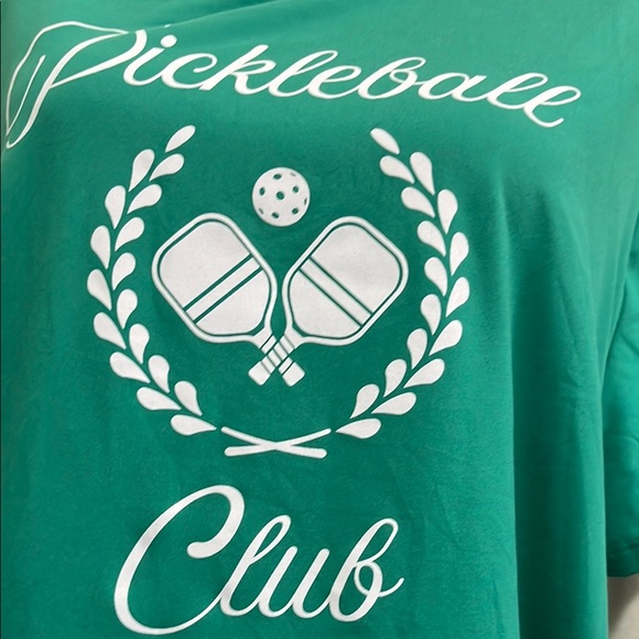Green Pickleball Club T-Shirt - Picture 2 of 4